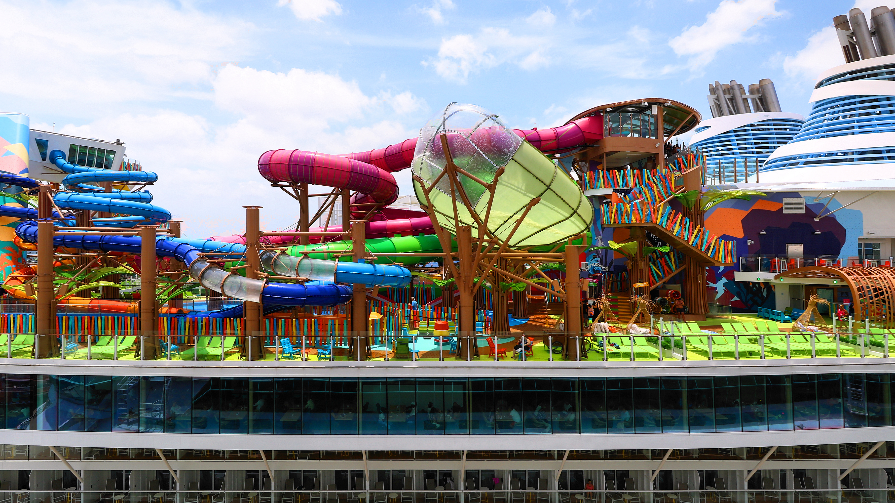 Thrill Island's Category 6, the largest waterpark at sea